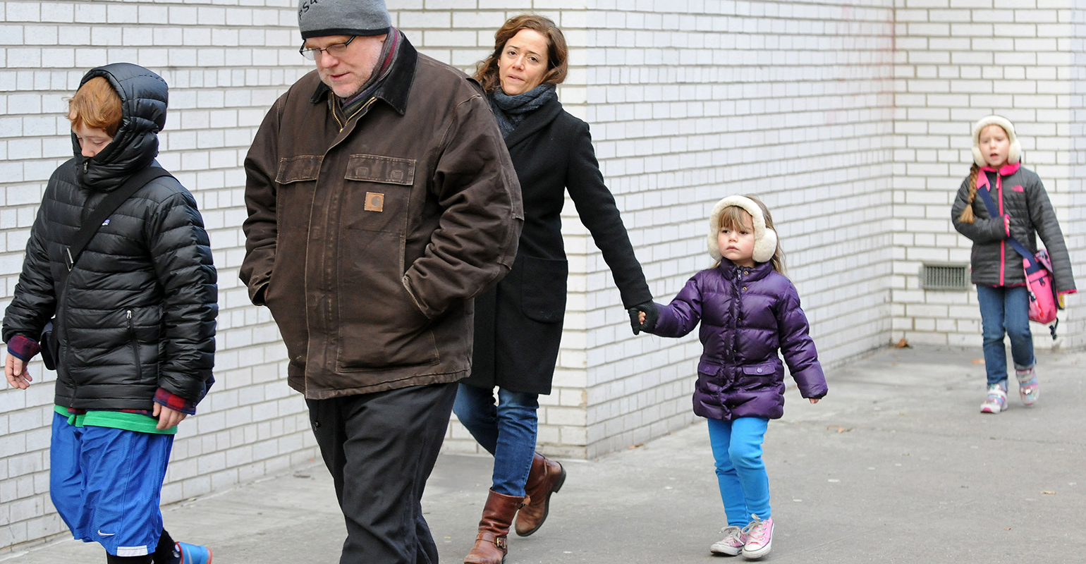 Philip Seymour Hoffman, Mimi O'Donnell and kids