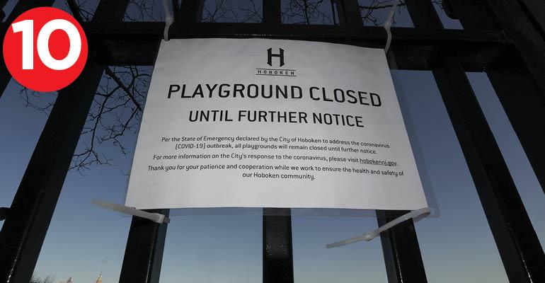 playground closed sign