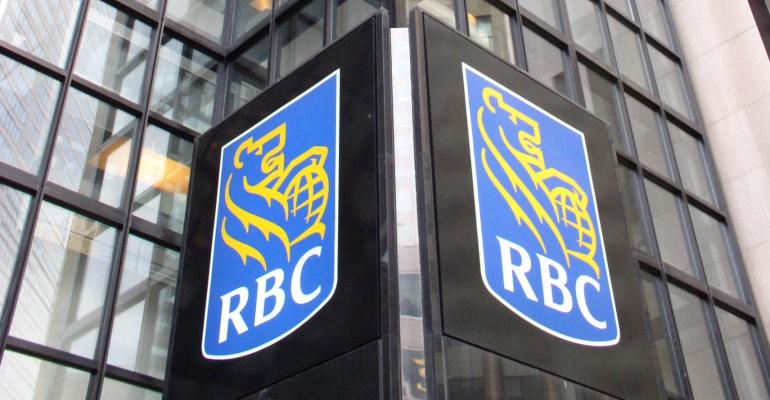 RBC royal bank of canada logo on building