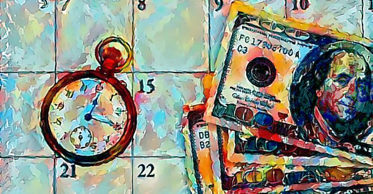 calendar money clock