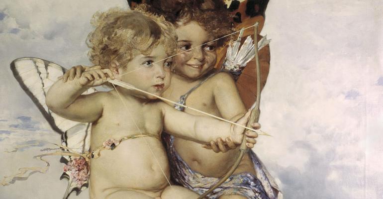 cupids with arrow