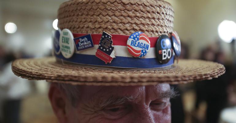 election buttons hat