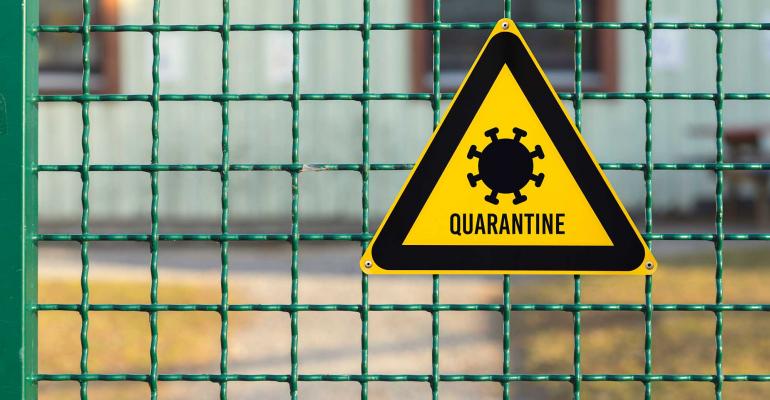 quarantine sign