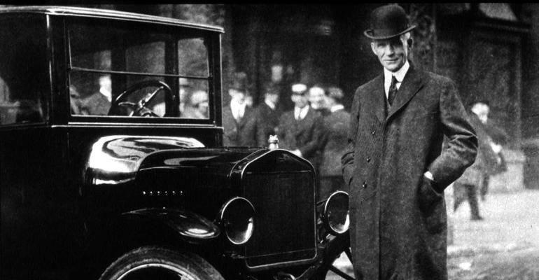 Henry Ford with his Model T