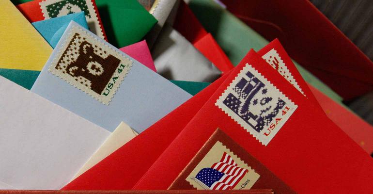 holiday cards stamps