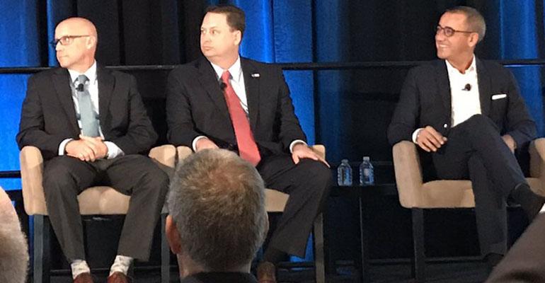 Eric Clarke, Shirl Penney and Joe Duran at the Schwab IMPACT conference