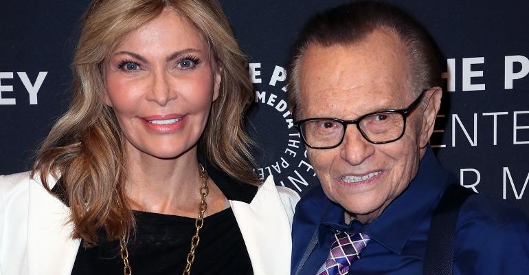 Larry King and wife Shawn King