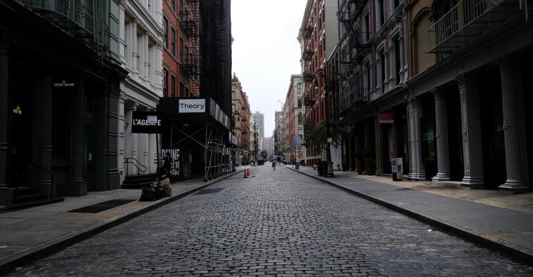 New York City empty street