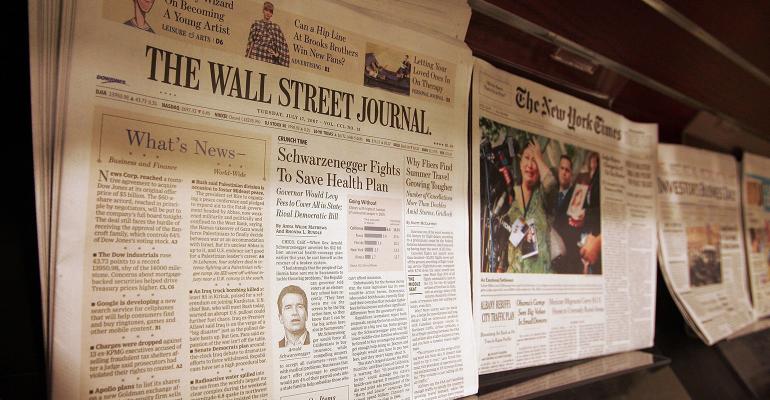 newspapers on newsstand
