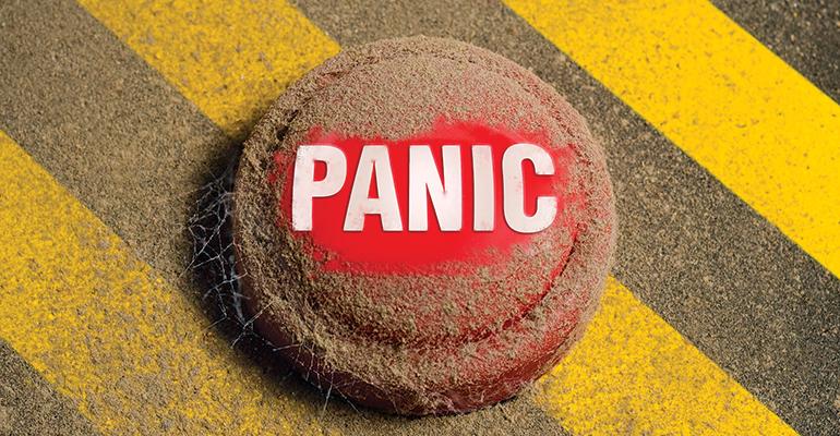 Panic button dusty