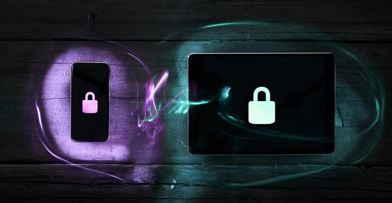 smartphone tablet digital lock cybersecurity