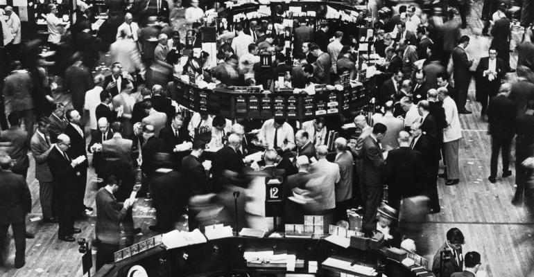stock market floor in 1960s