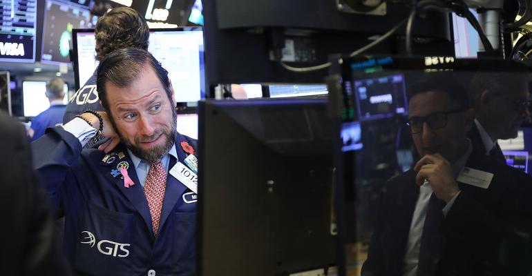 stock trader sad