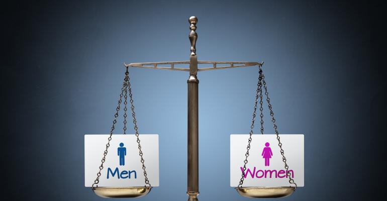 Men and Women equal scale