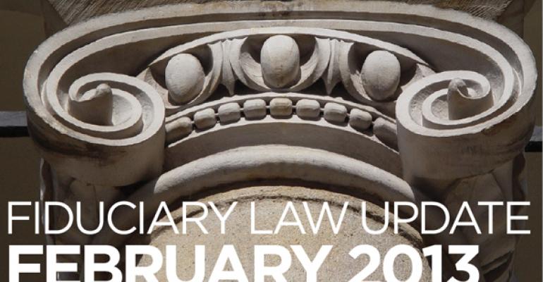Fiduciary Law Update February 2013