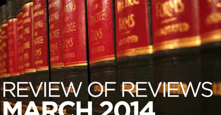 Review of Reviews: “Trusts and Estates: Implementing Freedom of Disposition,” 58 St. Louis U. L. J. 3 (2014 forthcoming)