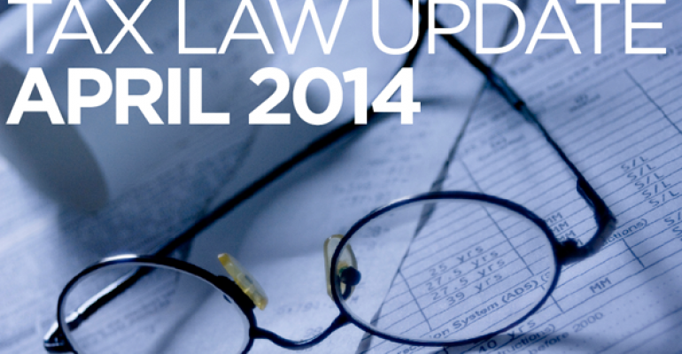 Tax Law Update: April 2014
