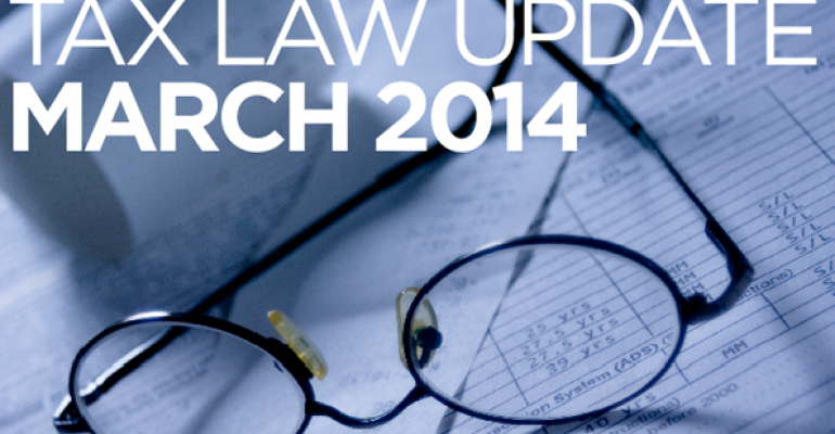 Tax Law Update: March 2014