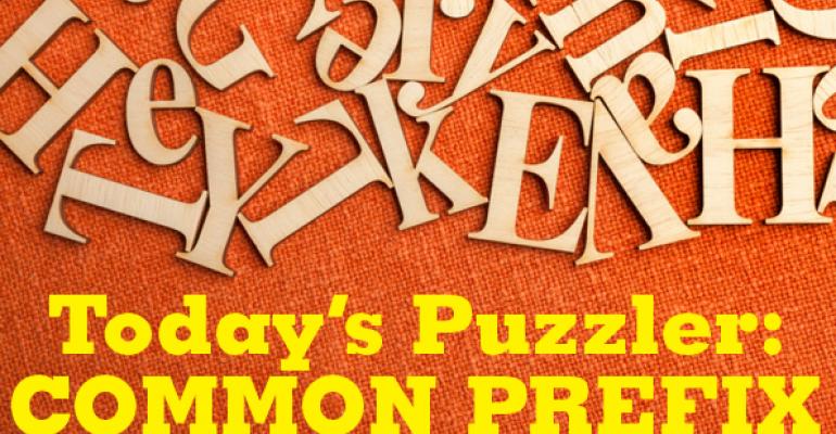 The Puzzler #41: Common Prefix