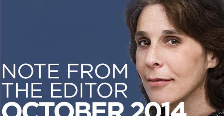 Note From The Editor: October 2014