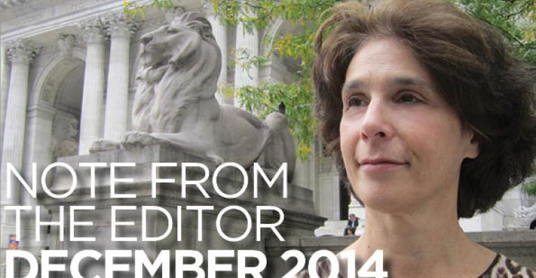 Note From The Editor: December 2014