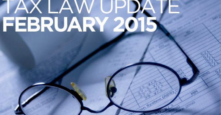 Tax Law Update: February 2015