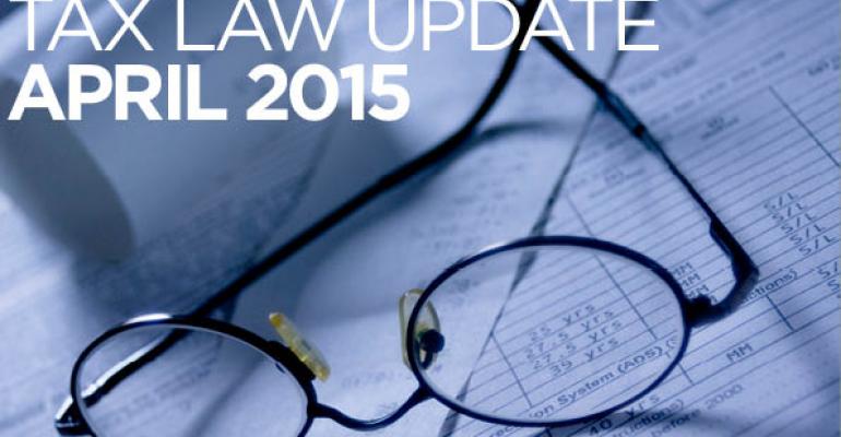 Tax Law Update: April 2015