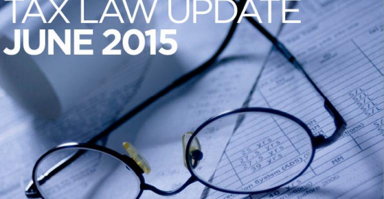Tax Law Update: June 2015
