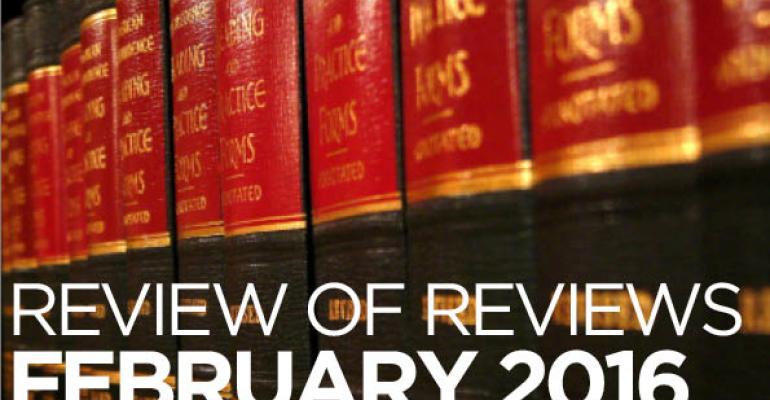 Review of Reviews: “Medicaid Spend Down, Estate Recovery and Divorce: Doctrine, Planning and Policy,” 23 Elder L.J. (2015)