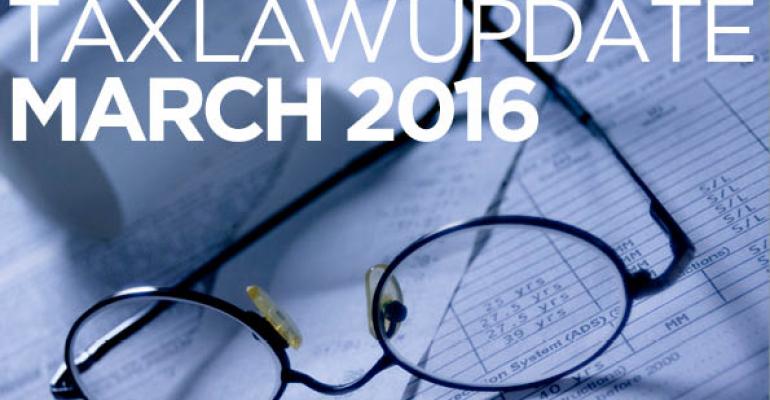 Tax Law Update: March 2016
