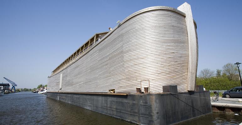 A replica of Noah39s ark was built in the Netherlands in 2007