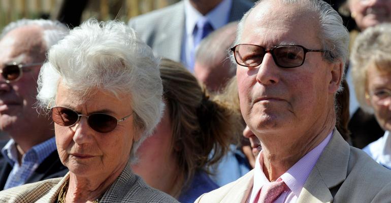 Ian Cameron right and his wife Mary the parents of British Prime Minister David Cameron