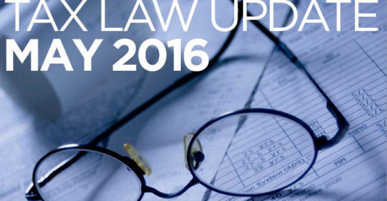 Tax Law Update: May 2016