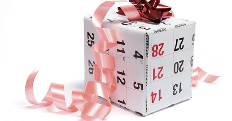 calendar gift wrap