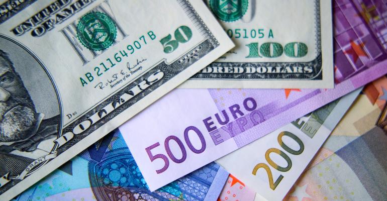 US dollars euros