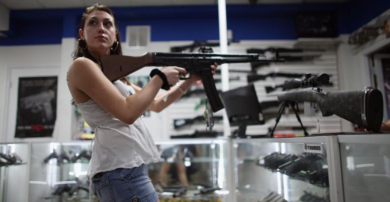 woman gun store