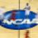 NCAA logo basketball court