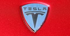 The Tesla logo and wordmark