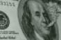 Ben Franklin $100 bill smoking pot