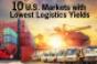 ten US markets lowest logistics yields