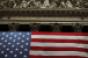 New York Stock Exchange american flag