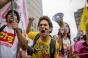 People protest against the impeachment of President Dilma Rousseff on Dec 16 2015 in Sao Paulo Brazil 