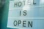 hotel open sign
