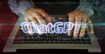 "ChatGPT" spelled out on top of a keyboard