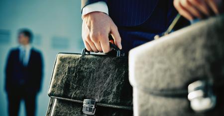 businessmen briefcases