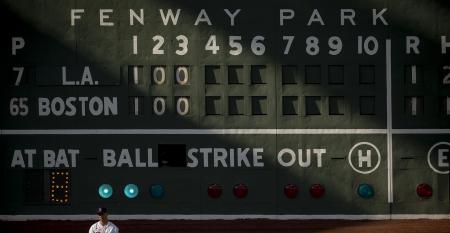 Fenway Park scoreboard 