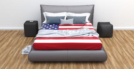 bed usa flag